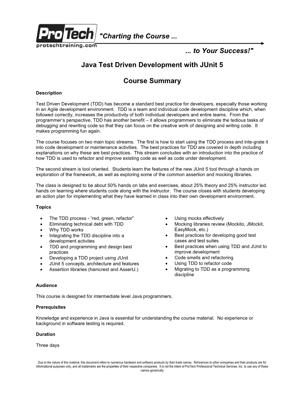 Java Test Driven Development with Junit 5 Course Summary