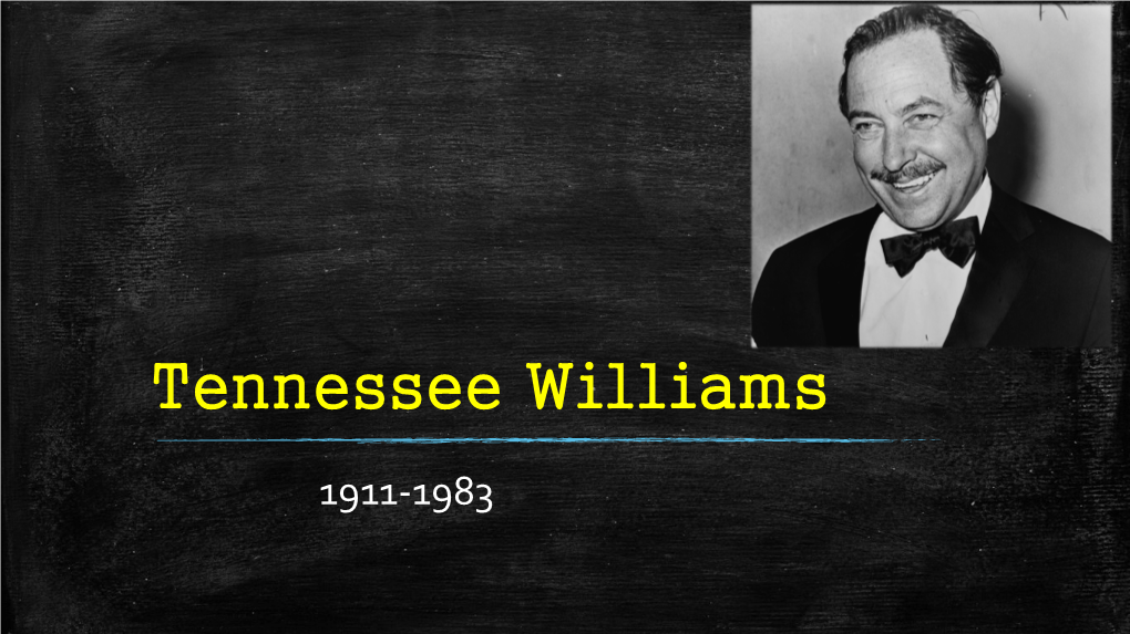 Tennessee Williams