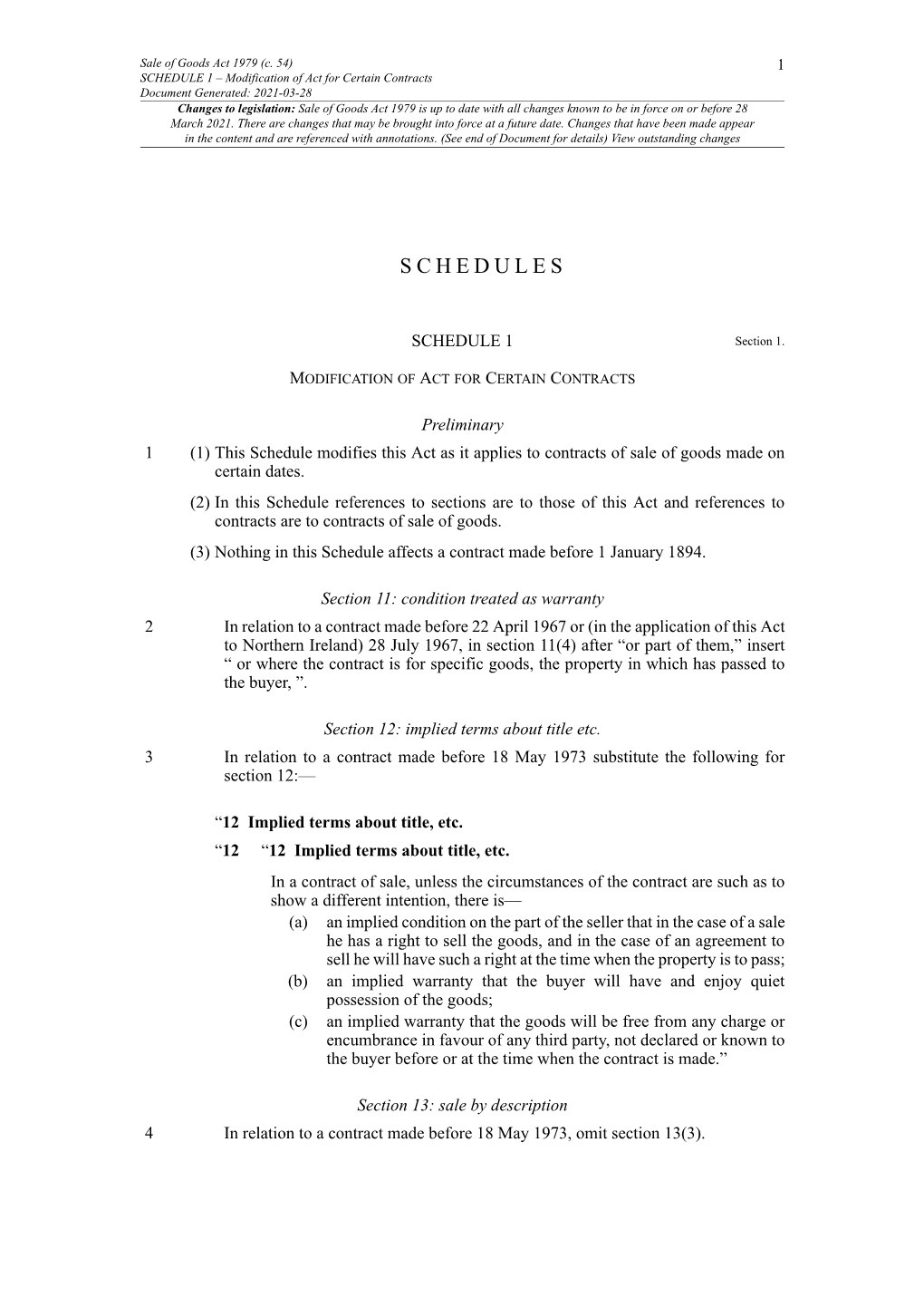 Sale of Goods Act 1979 (C