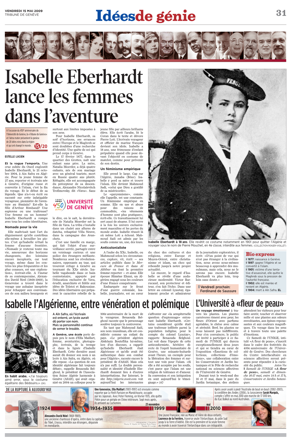 Isabelle Eberhardt Lance Les Femmes Dans L'aventure