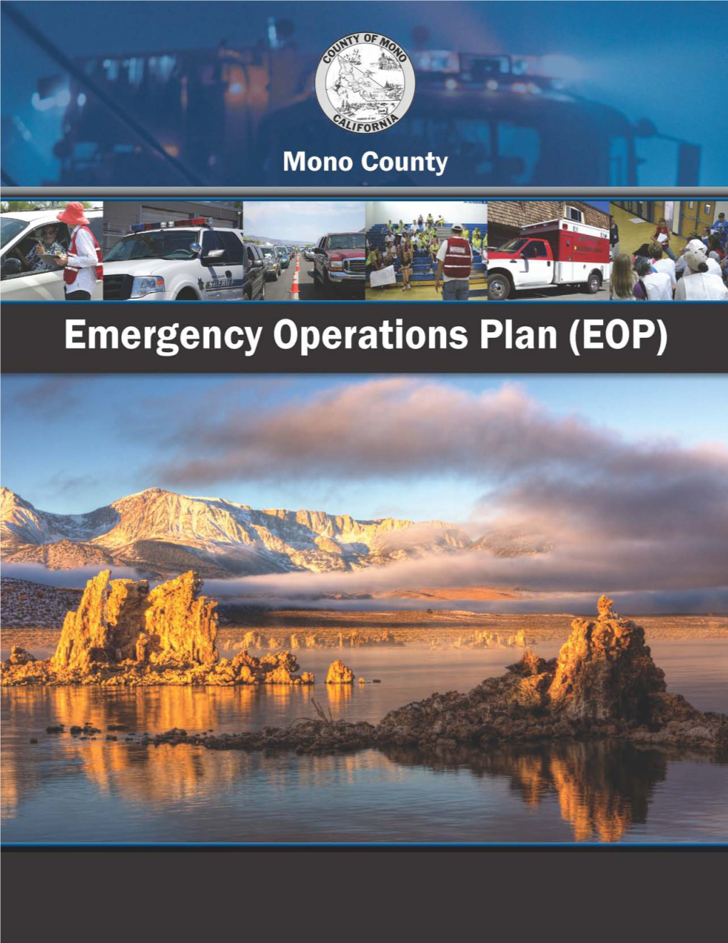 Mono County Emergency Operations Plan. the Plan May Be Distributed in an Electronic Form Or Printed Version