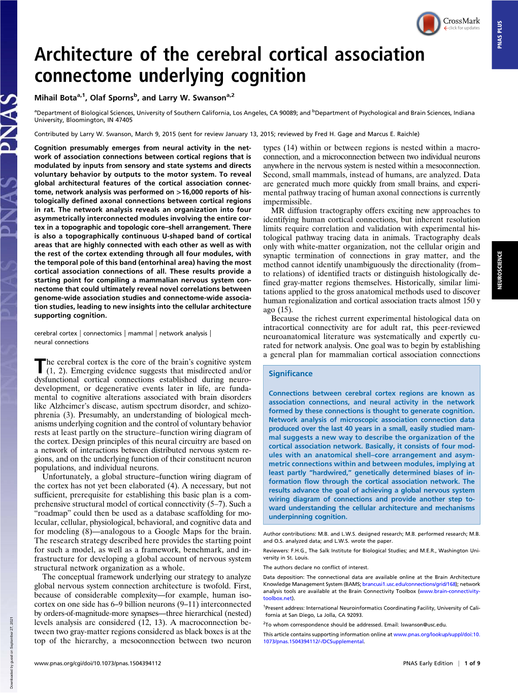 Architecture of the Cerebral Cortical Association Connectome Underlying