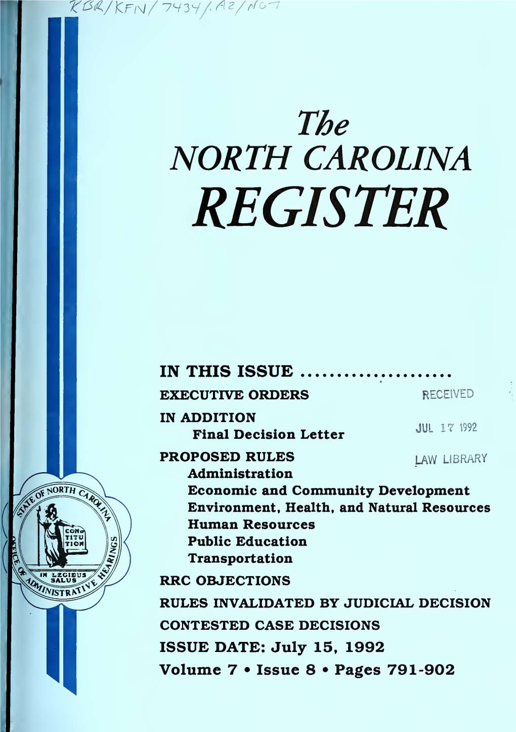 North Carolina Register