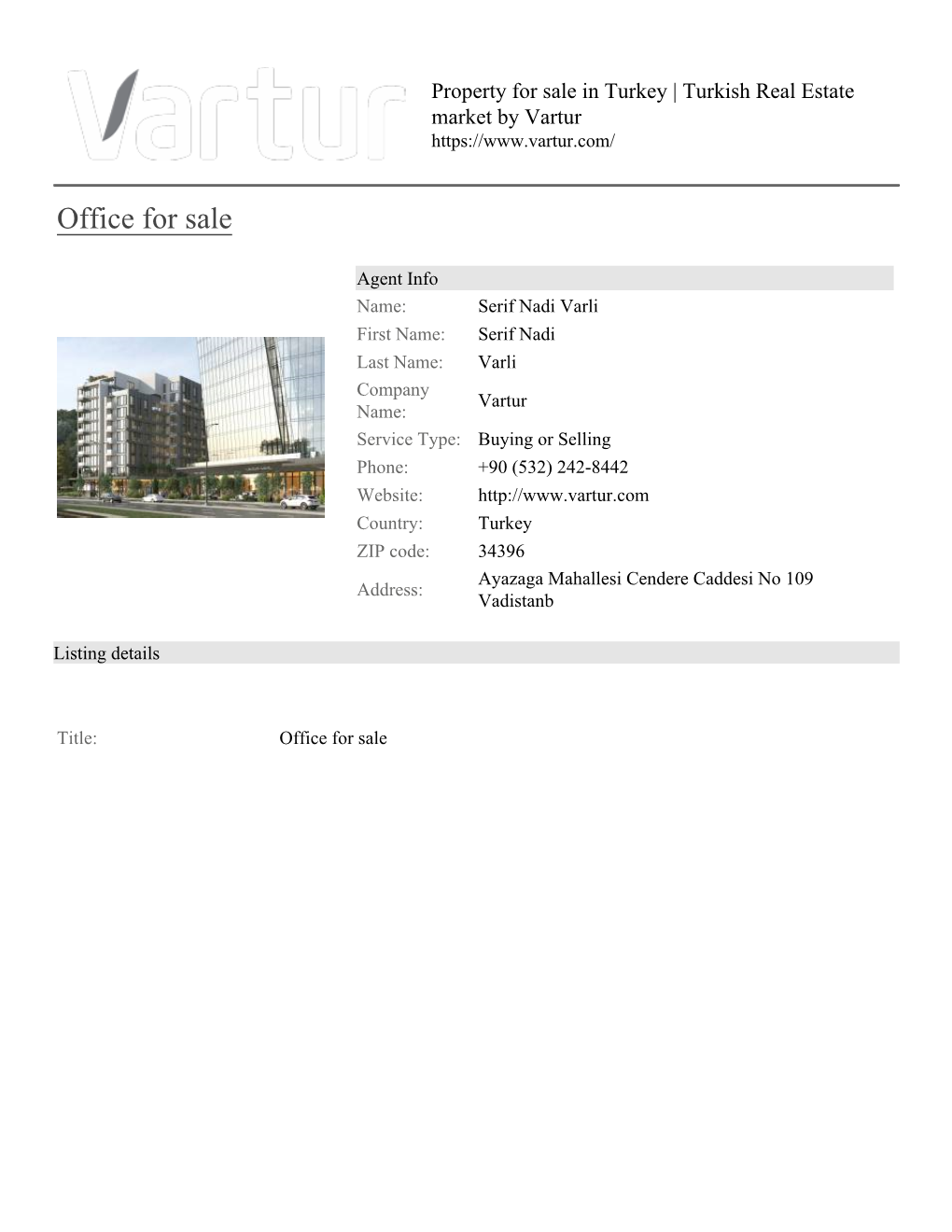 Office for Sale