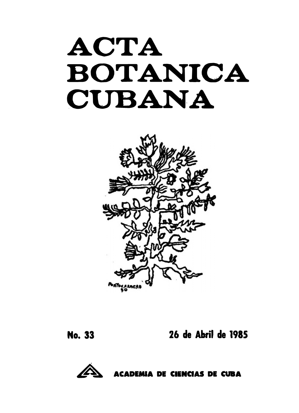 Acta Botanica Cubana