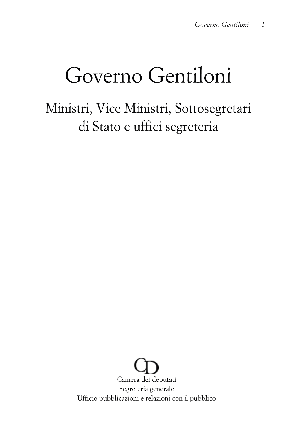 Governo Gentiloni I