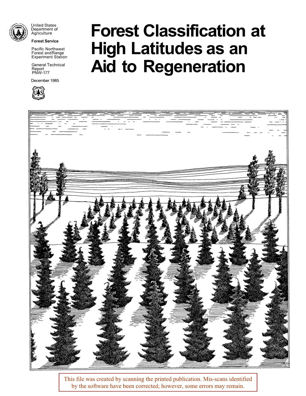 Forest Classification at High Latitudes As an Aid to Regeneration