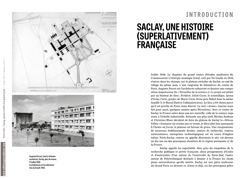 Saclay, Une Histoire (Superlativement) Française