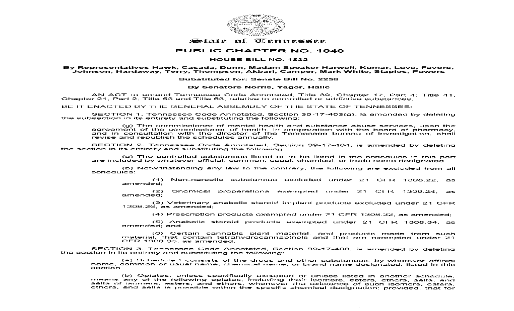 SECTION 10. Tennessee Code Annotated, Section 39-17-452(A), Is Amended by Adding the Following As a New Subdivision (A)(3)