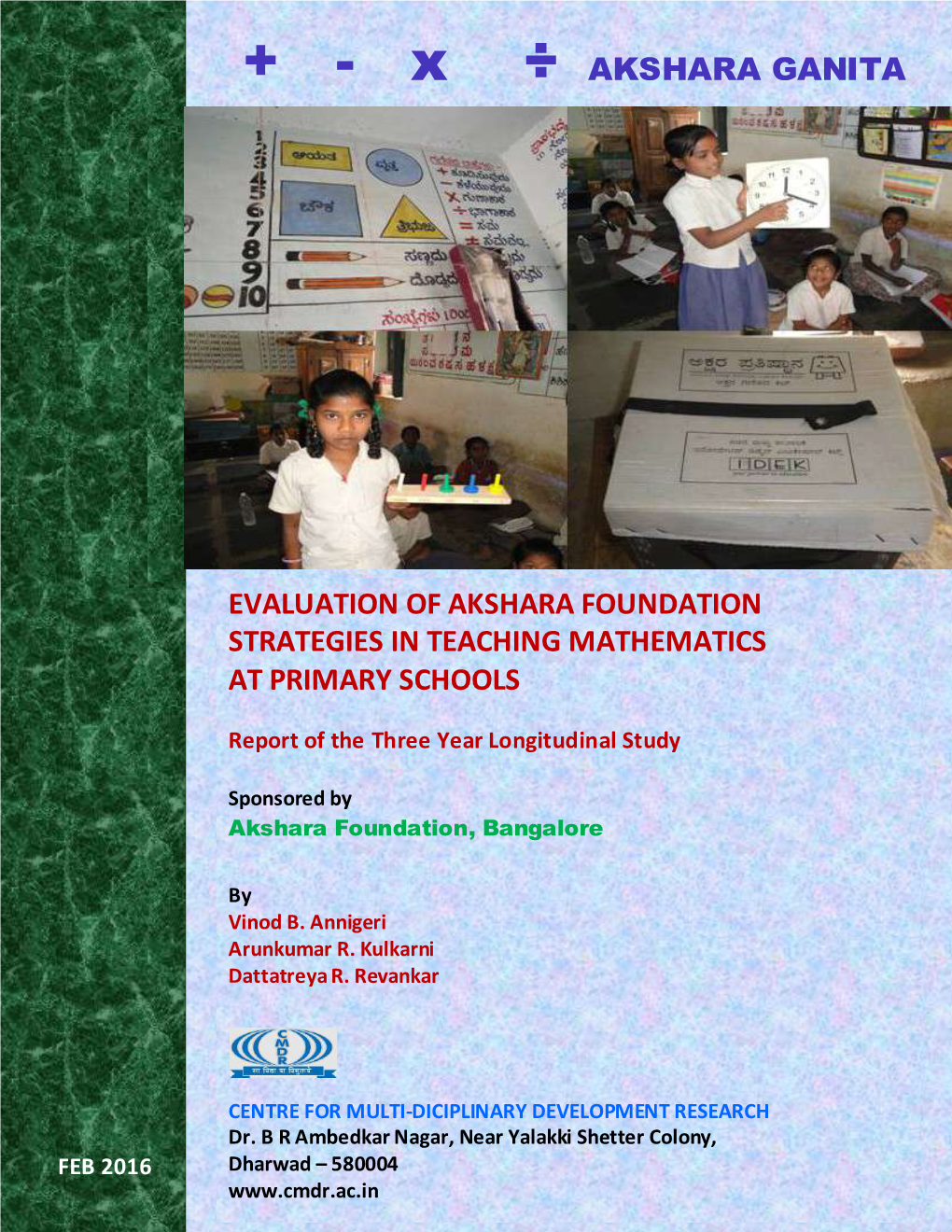 Evaluation of Akshara Foundation Strategies in Teaching Mathematics at Primary Schools