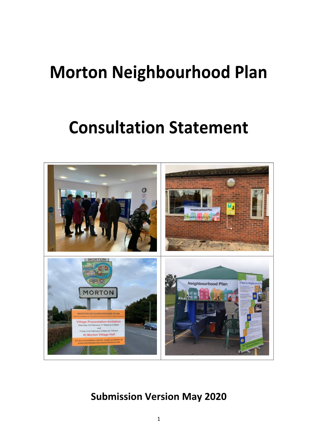 Morton Neighbourhood Plan Consultation Statement