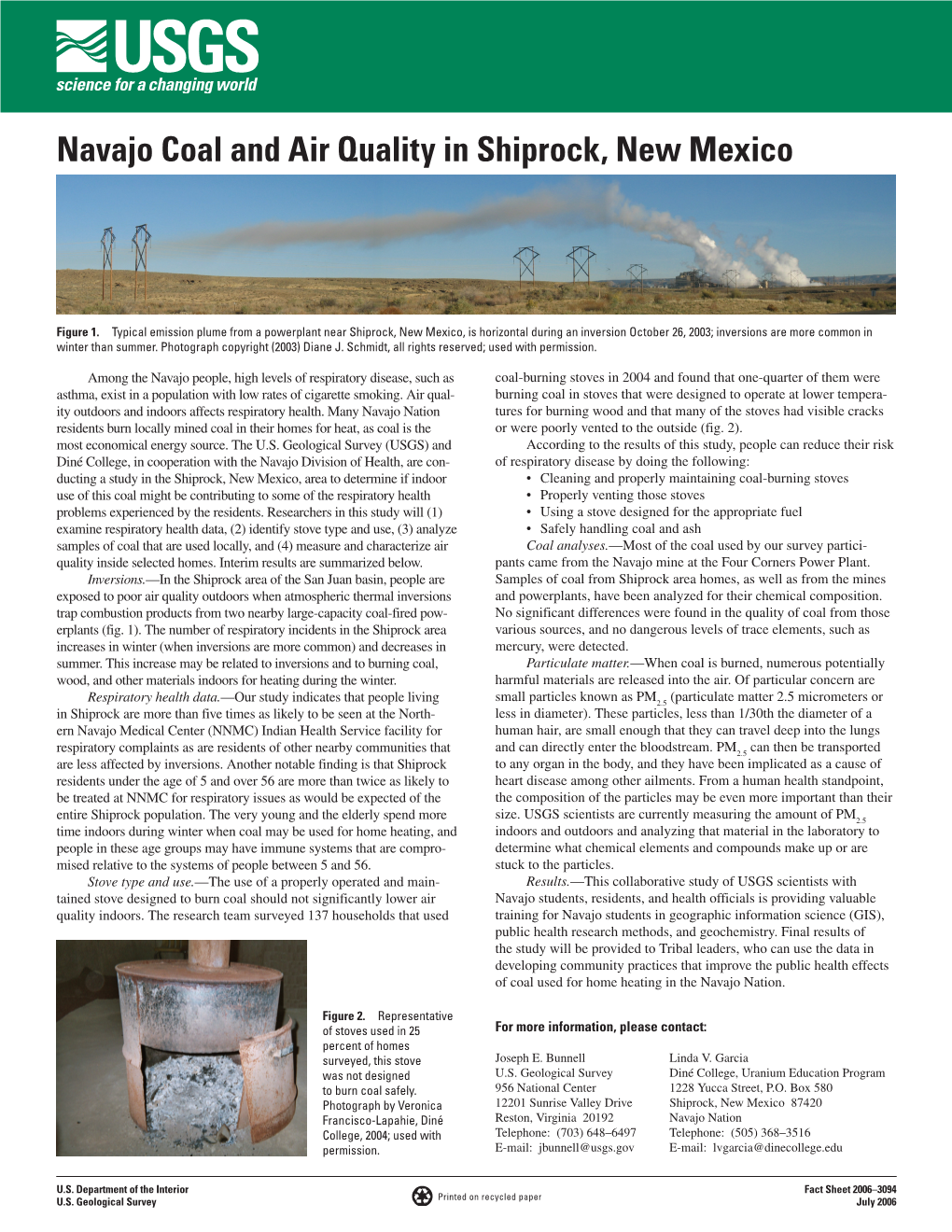 Navajo Coal and Air Quality in Shiprock, New Mexico