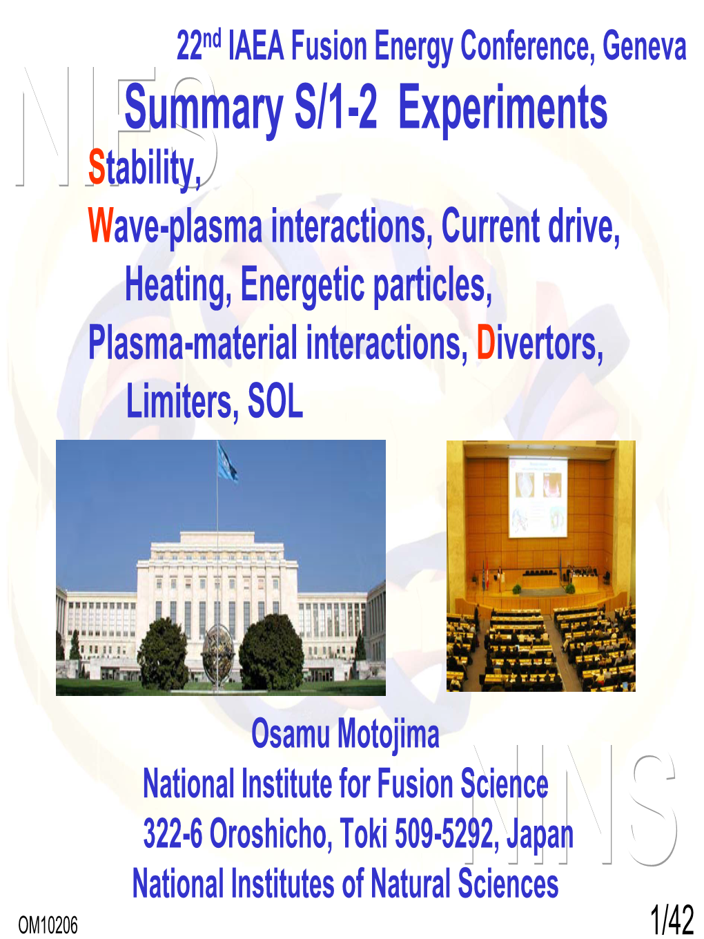 Summary Talk on Stability, Wave-Plasma Interactions, Current