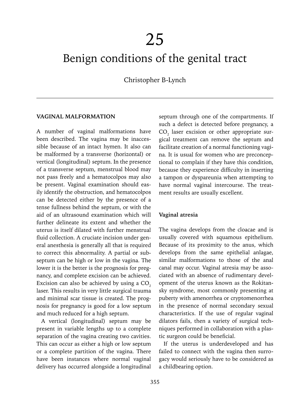 Benign Conditions of the Genital Tract