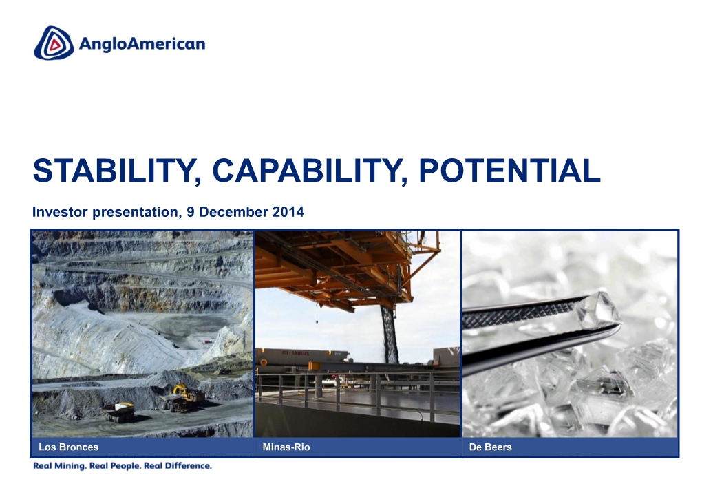 Stability, Capability, Potential
