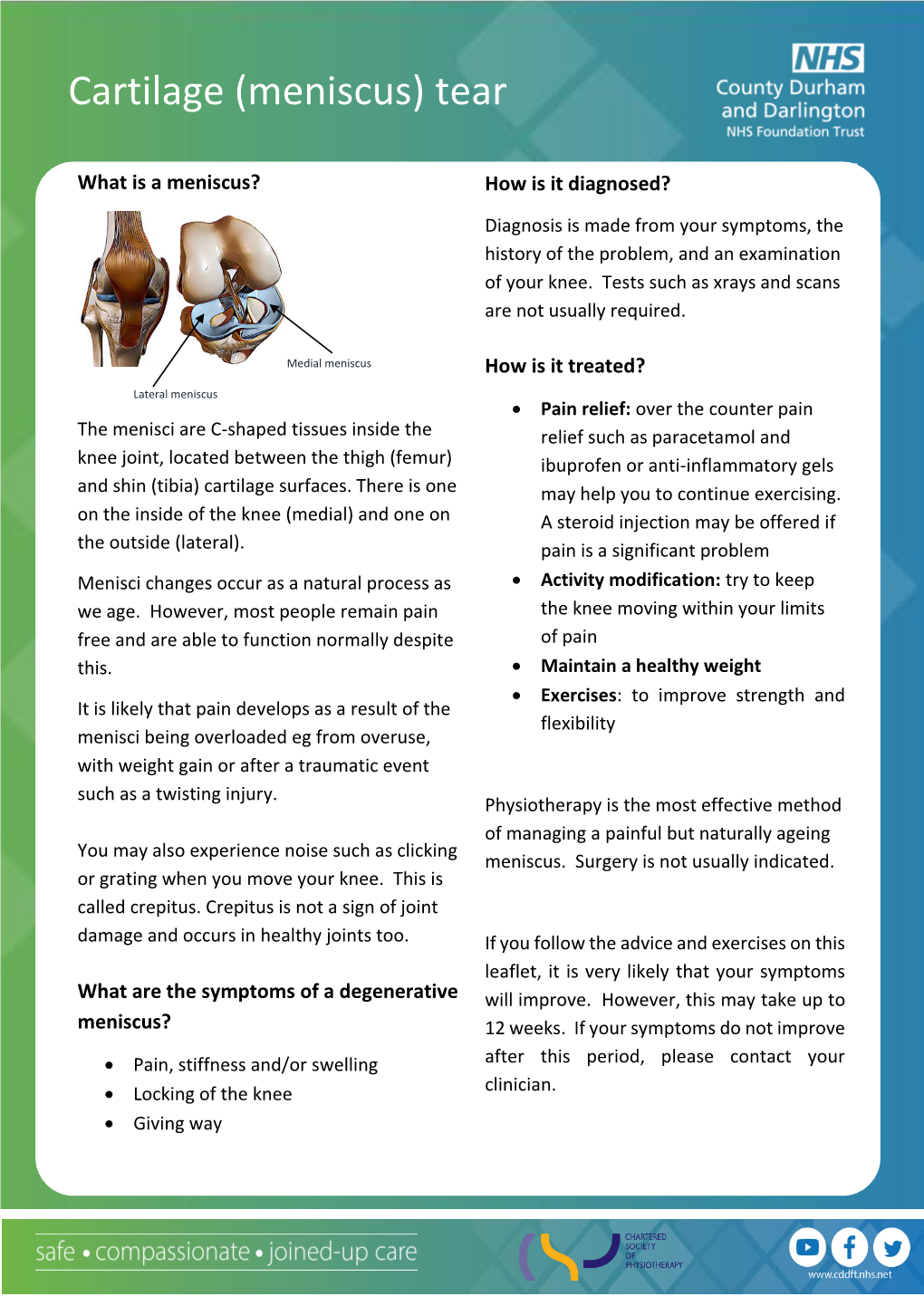 Cartilage (Meniscus) Tear