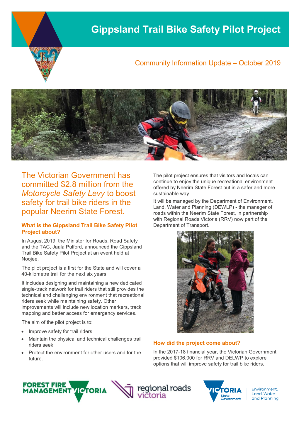 Gippsland Trail Bike Safety Pilot Project