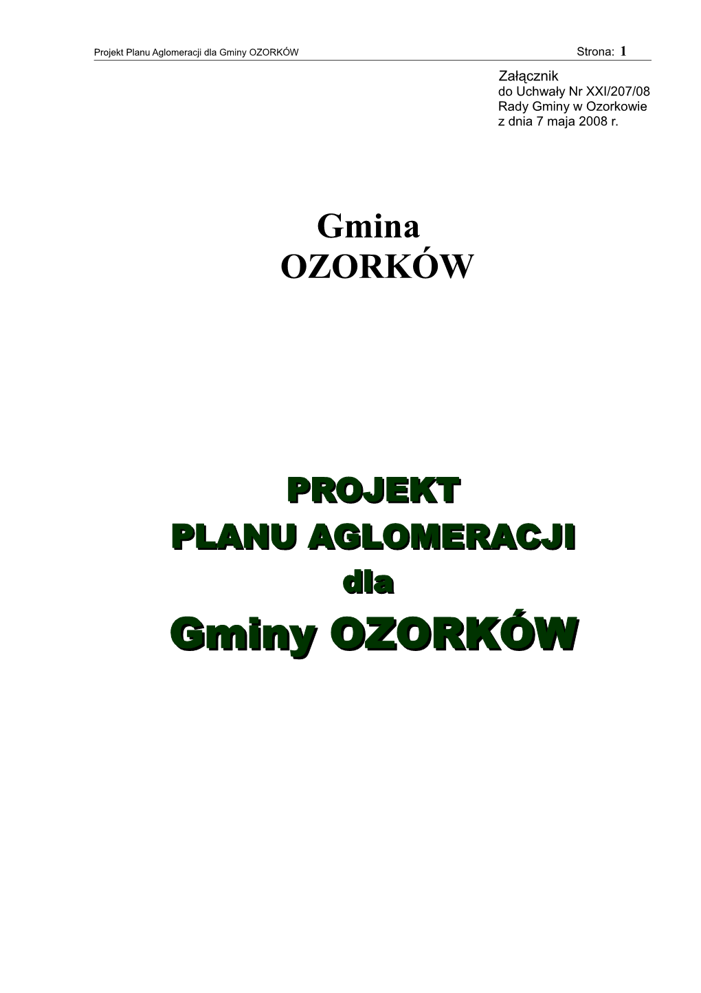 Gmina OZORKÓW