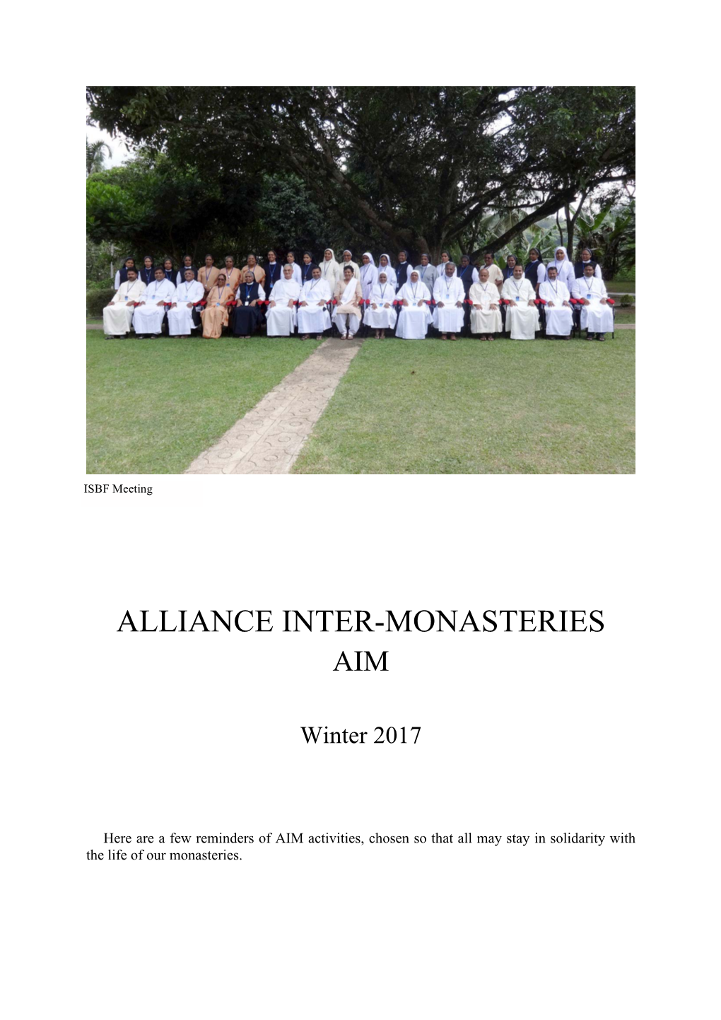 Alliance Inter-Monasteries Aim