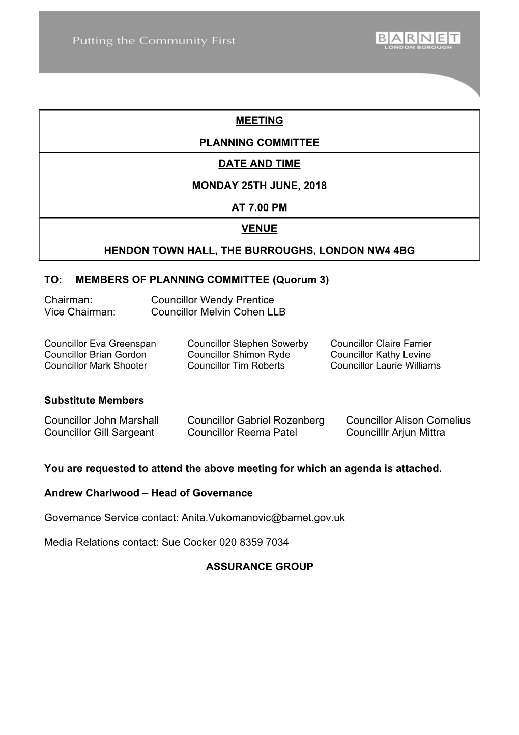 (Public Pack)Agenda Document for Planning Committee, 25/06