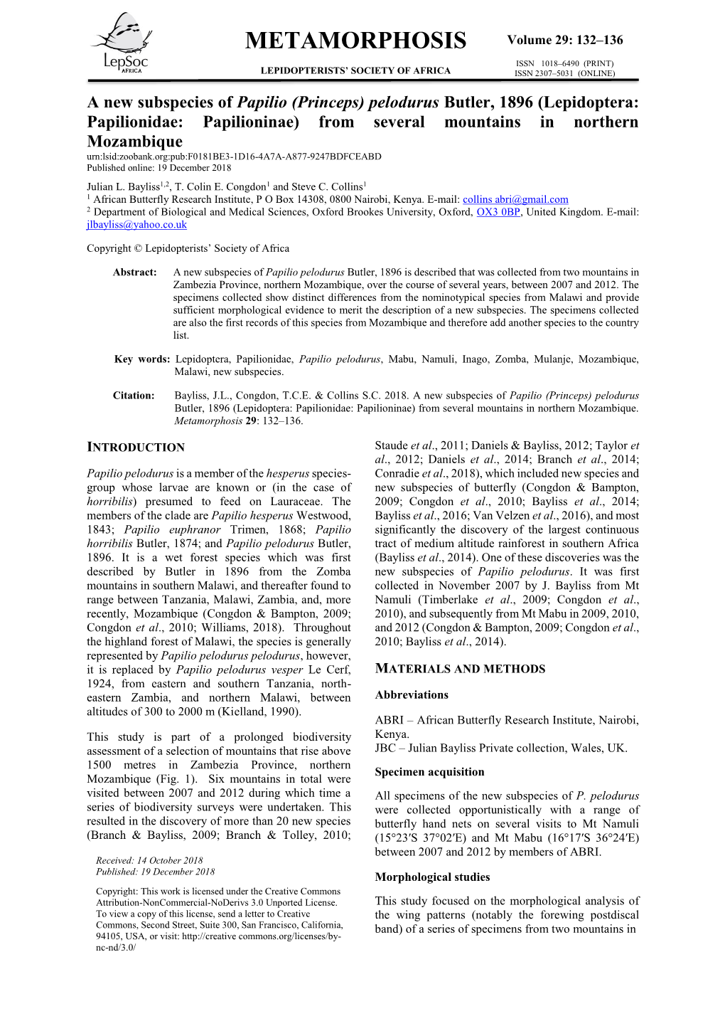 Metamorphosis 29 132-136 Bayliss Et Al.Pdf