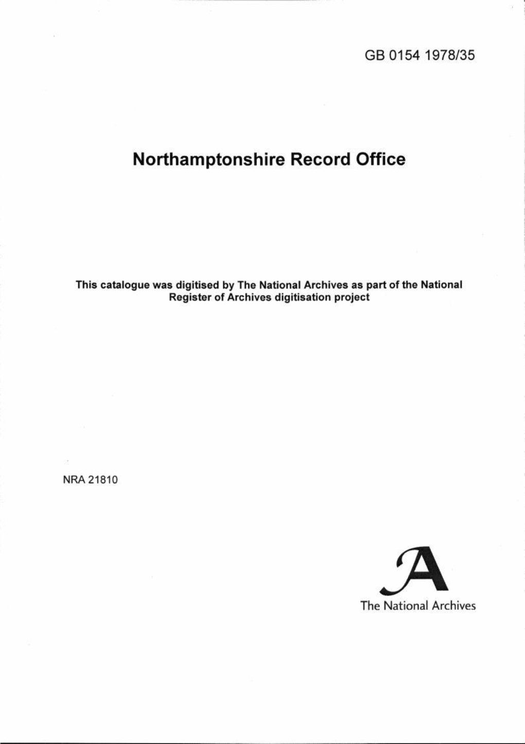 Northamptonshire Record Office