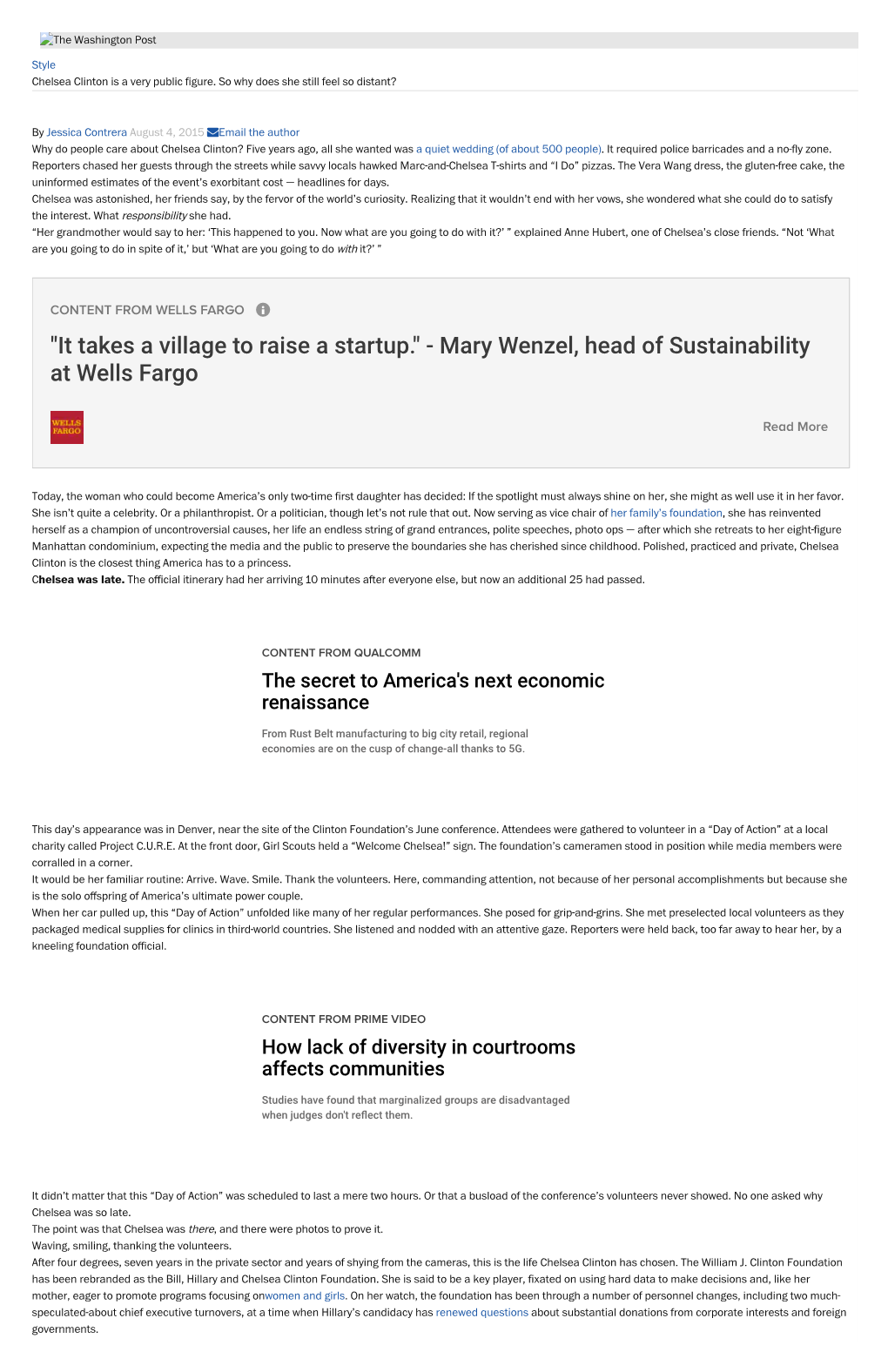 Mary Wenzel, Head of Sustainability at Wells Fargo