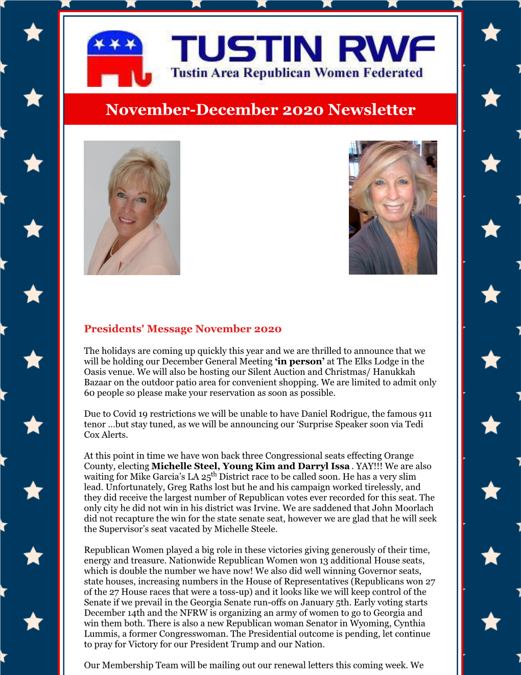 November-December 2020 Newsletter