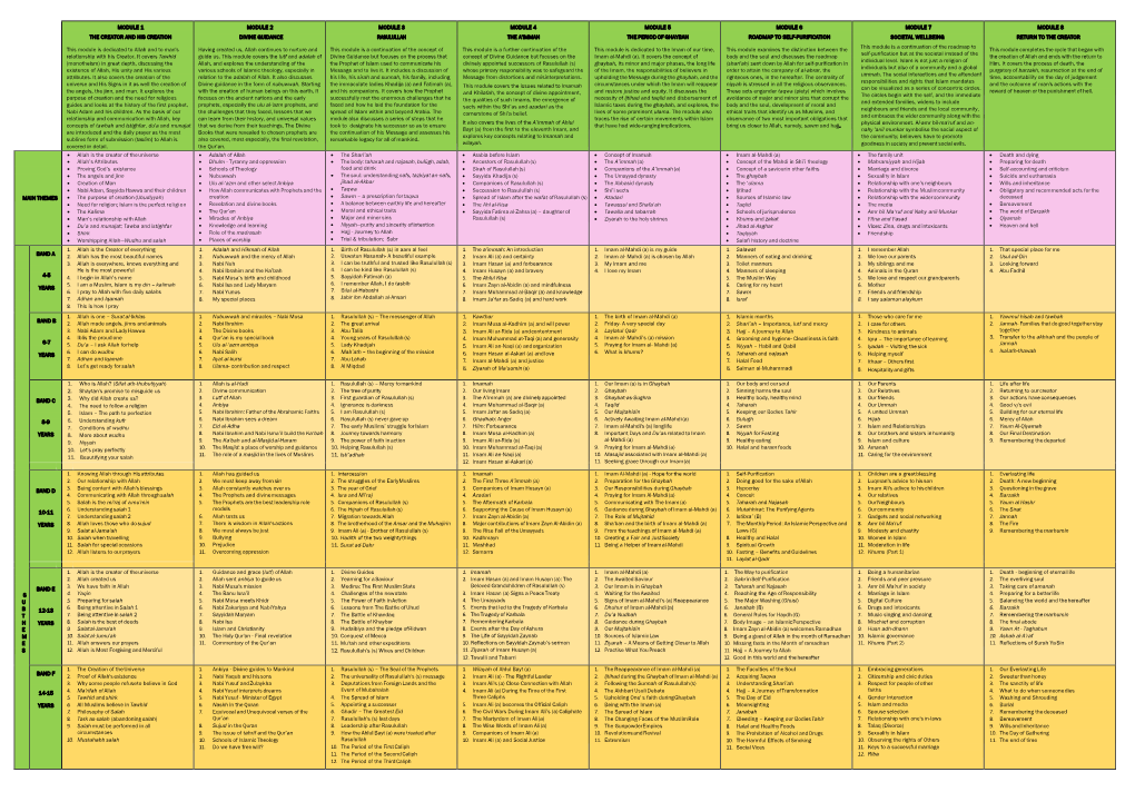 Curriculum Overview