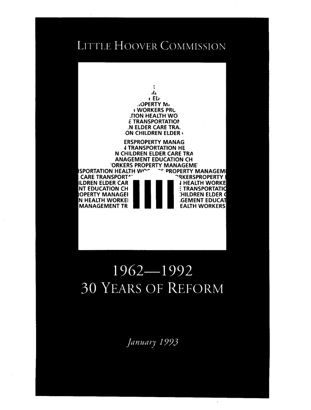 Three Decades of Reform (Report #119, January 1993)