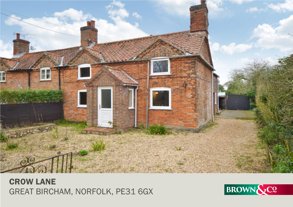 Crow Lane Great Bircham, Norfolk, Pe31