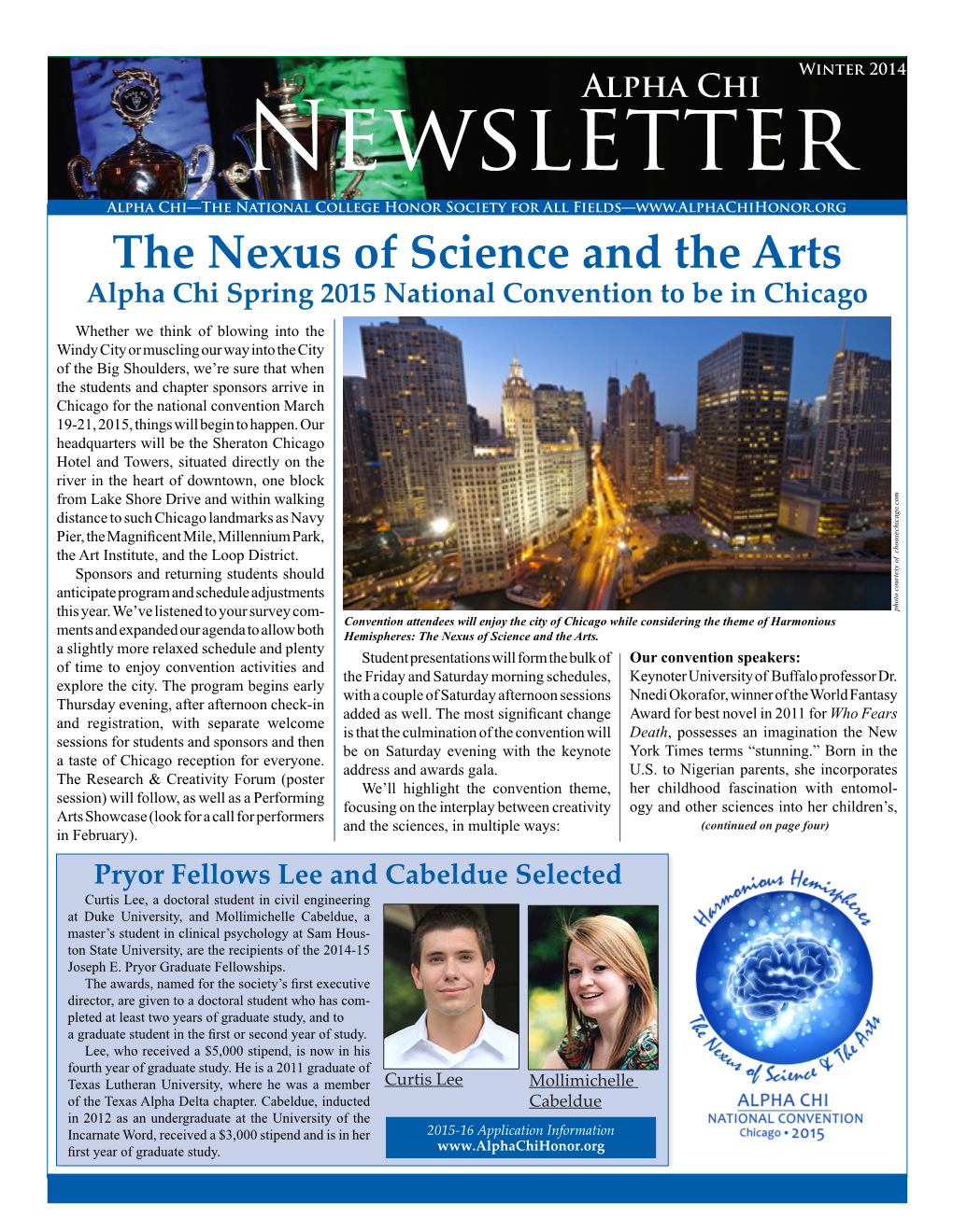 Winter 2014 Newsletter