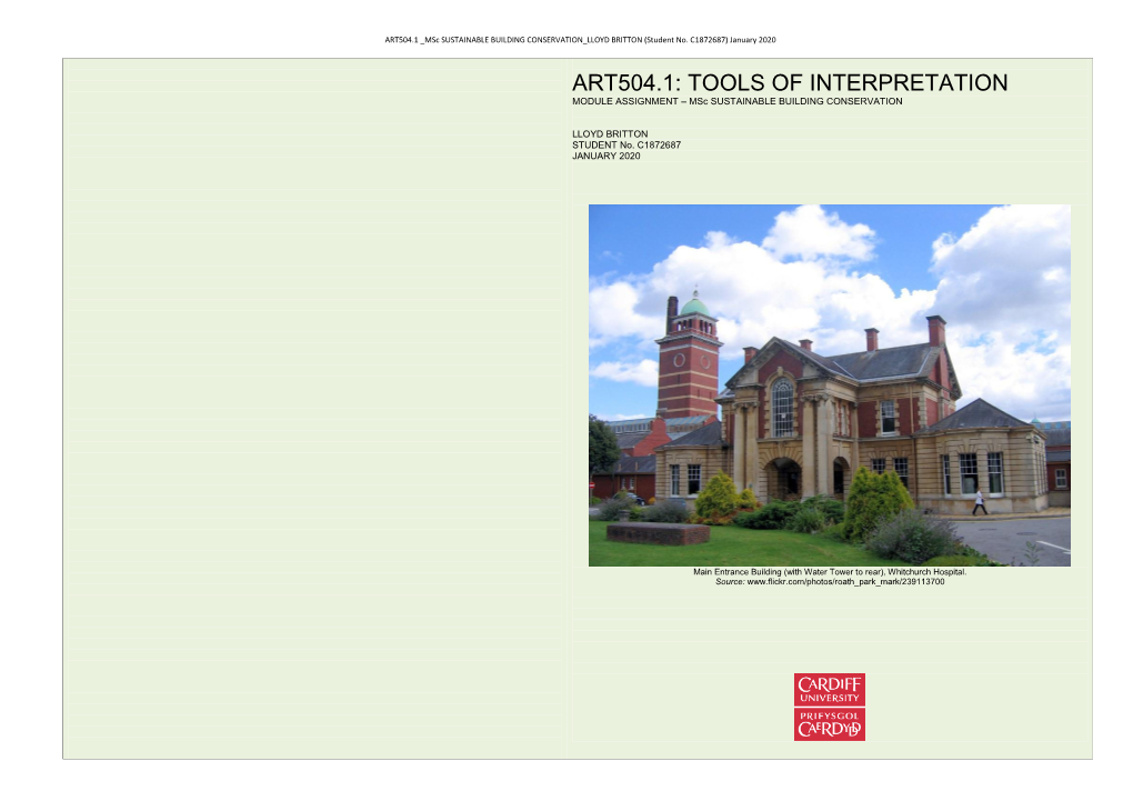 Art504.1: Tools of Interpretation