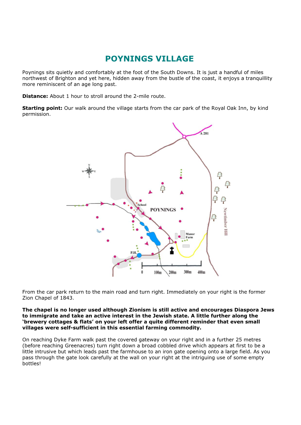 Poynings Village Walk And