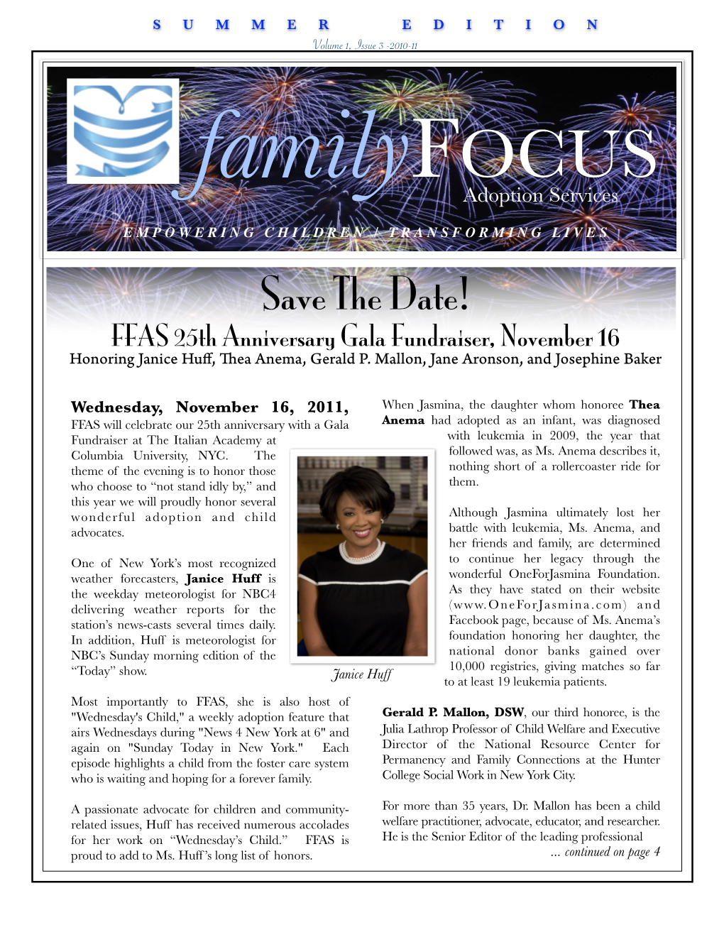 FFAS Newsletter Summer 2011