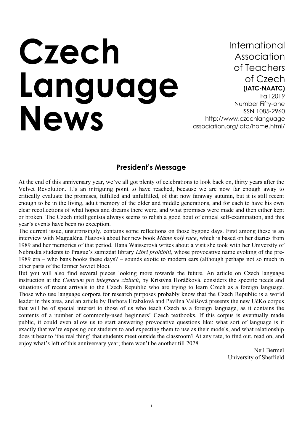 Czech Language News