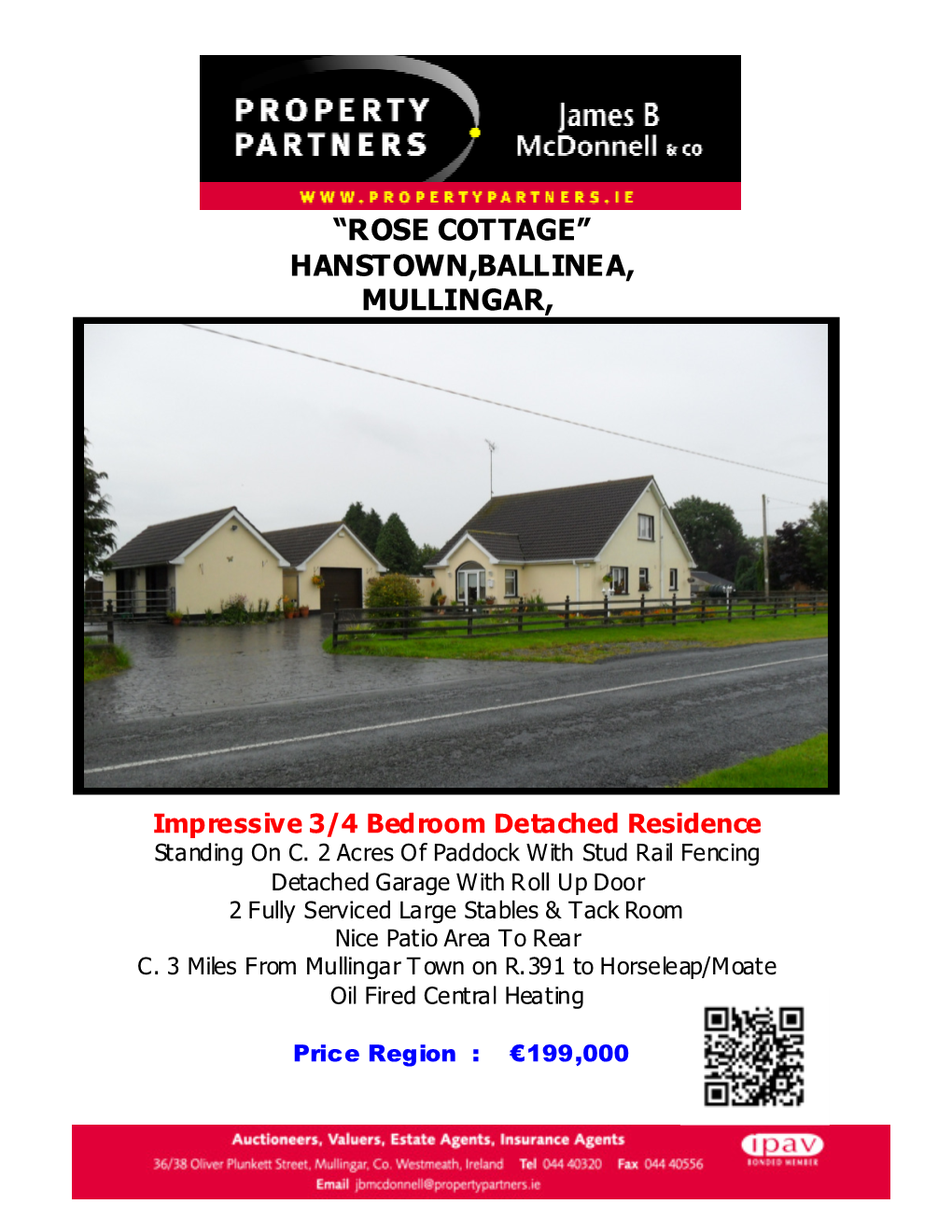 “Rose Cottage” Hanstown,Ballinea, Mullingar, Co