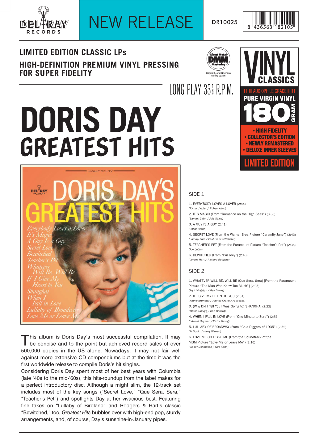 Doris Day Greatest Hits