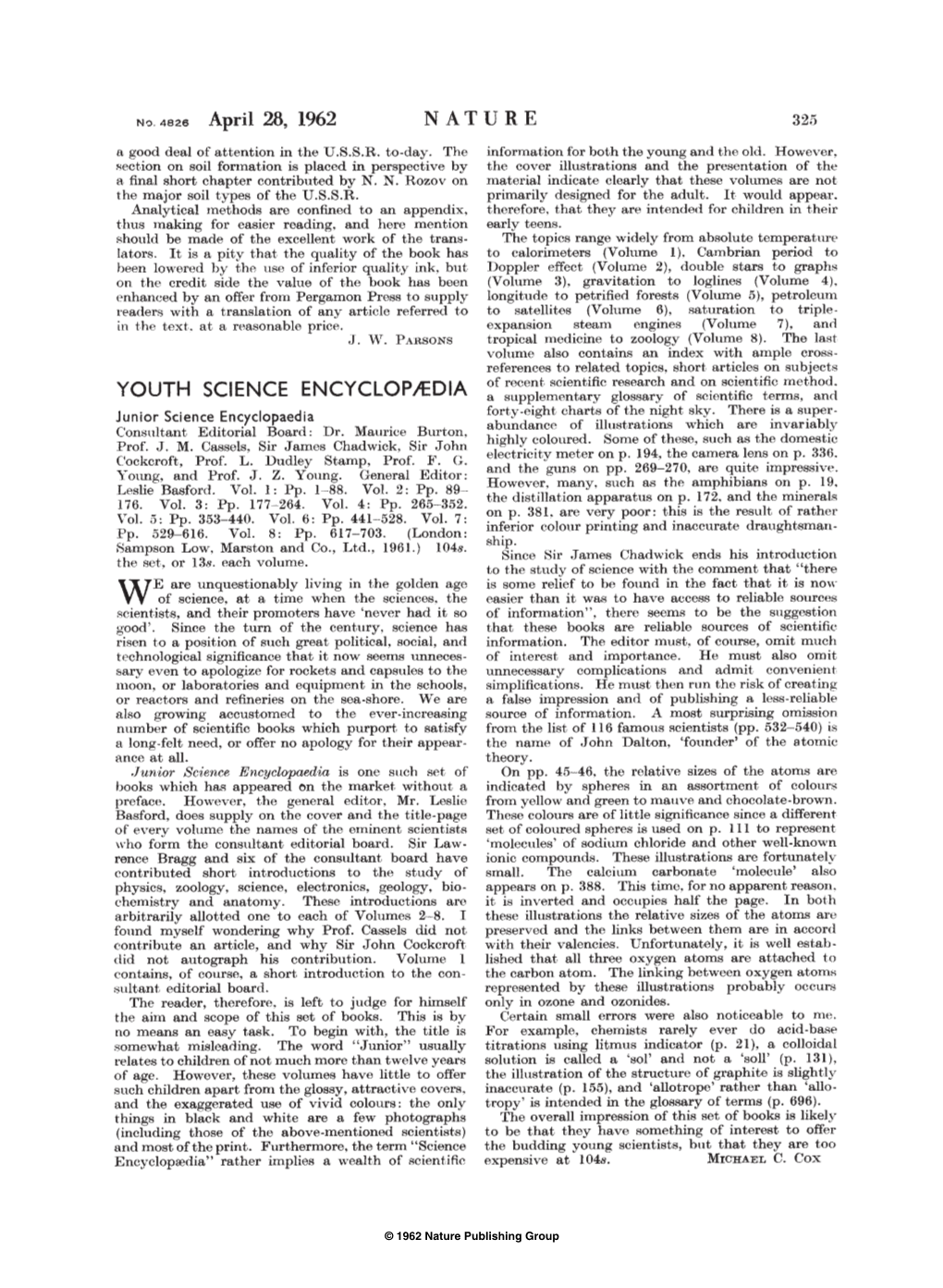Youth Science Encyclopædia