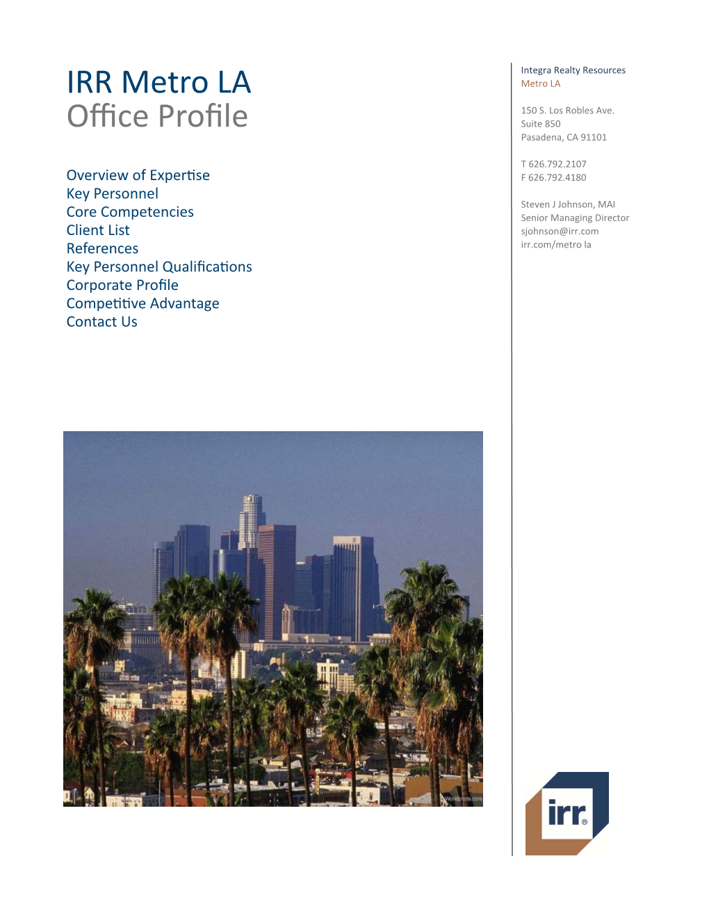 IRR Metro Local Office Profile