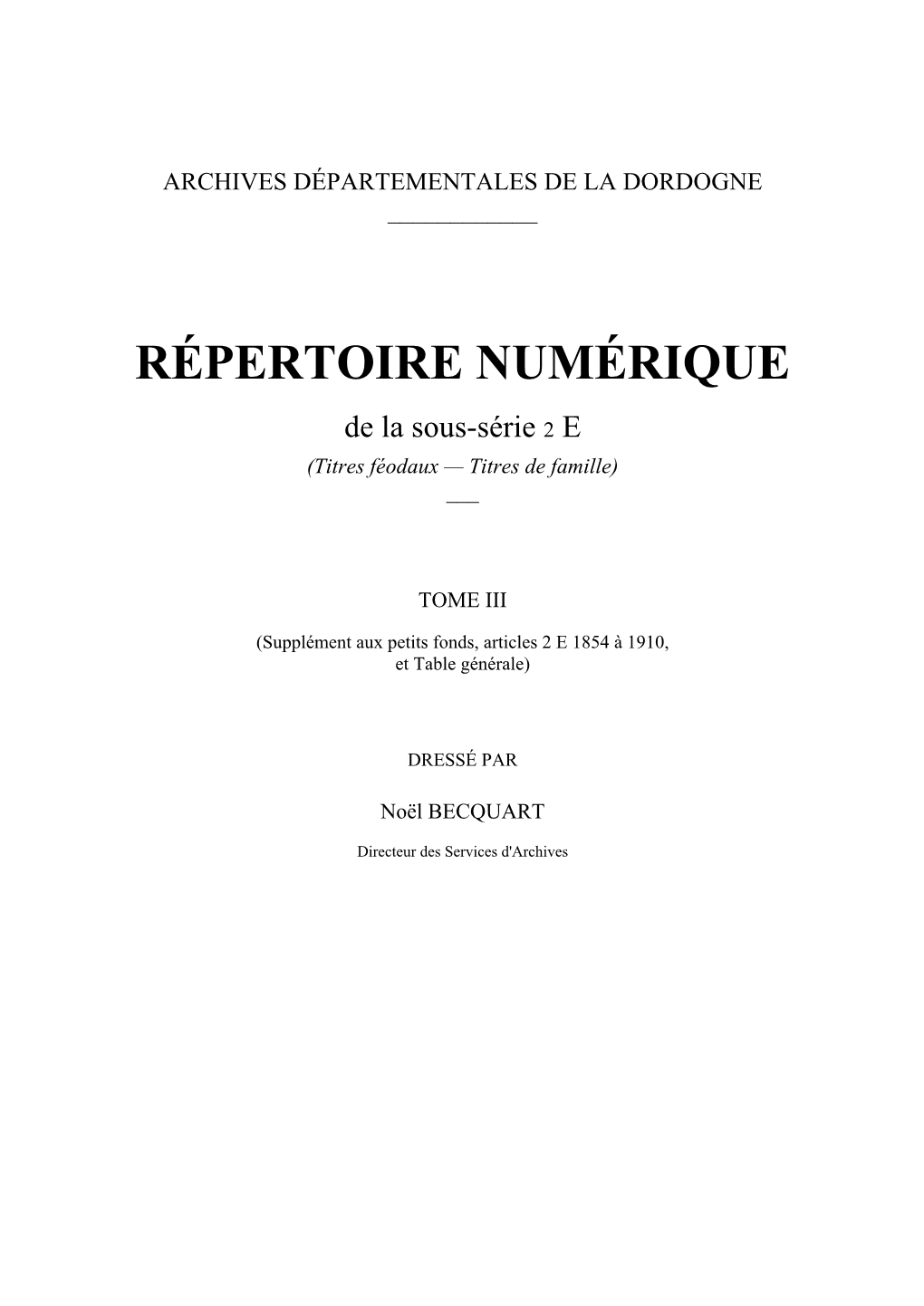 Répertoire Numérique