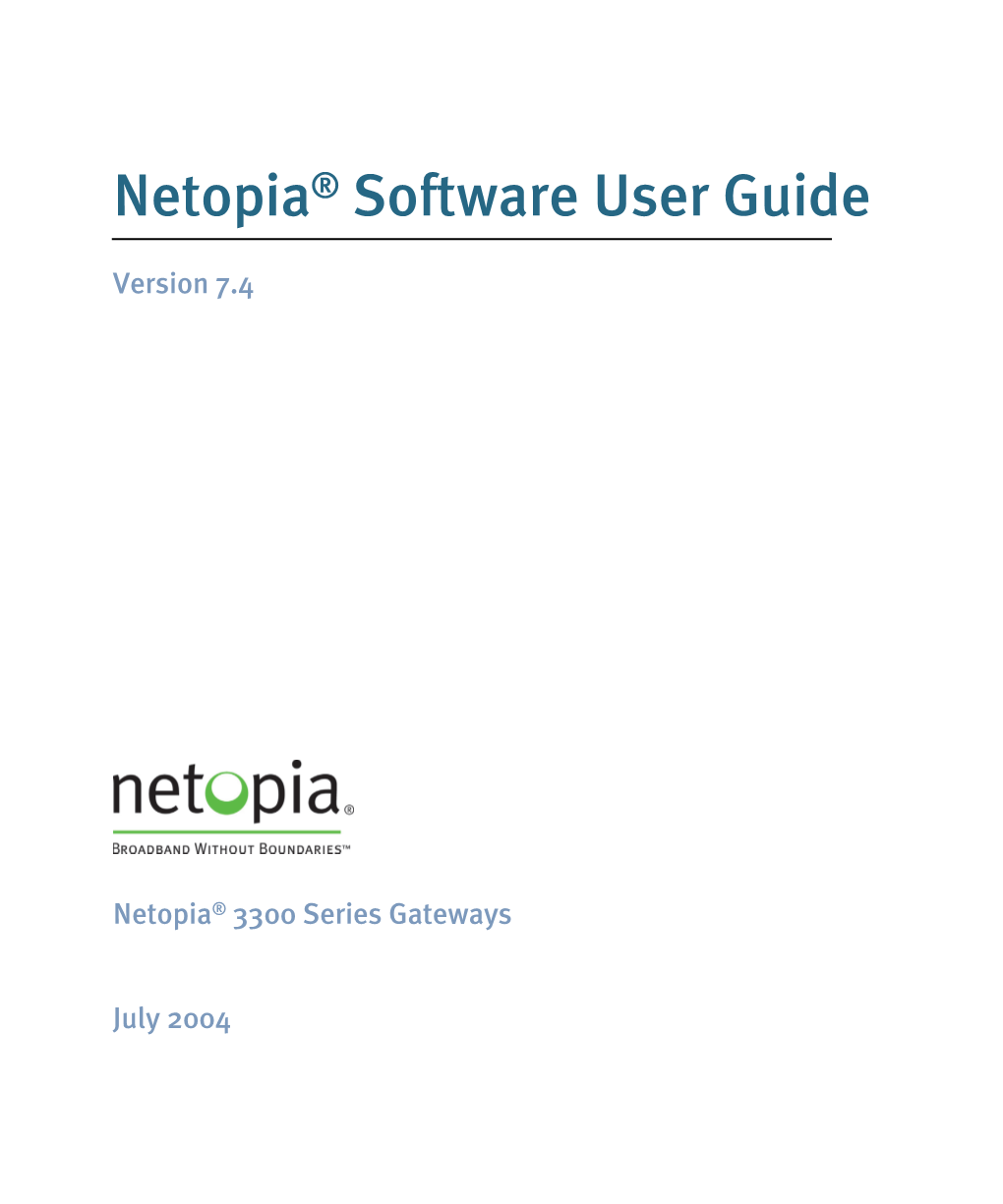 Software User Guide V7.4