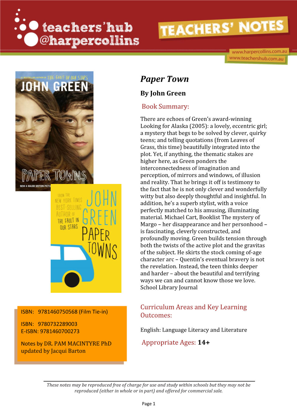 Paper Town by John Green
