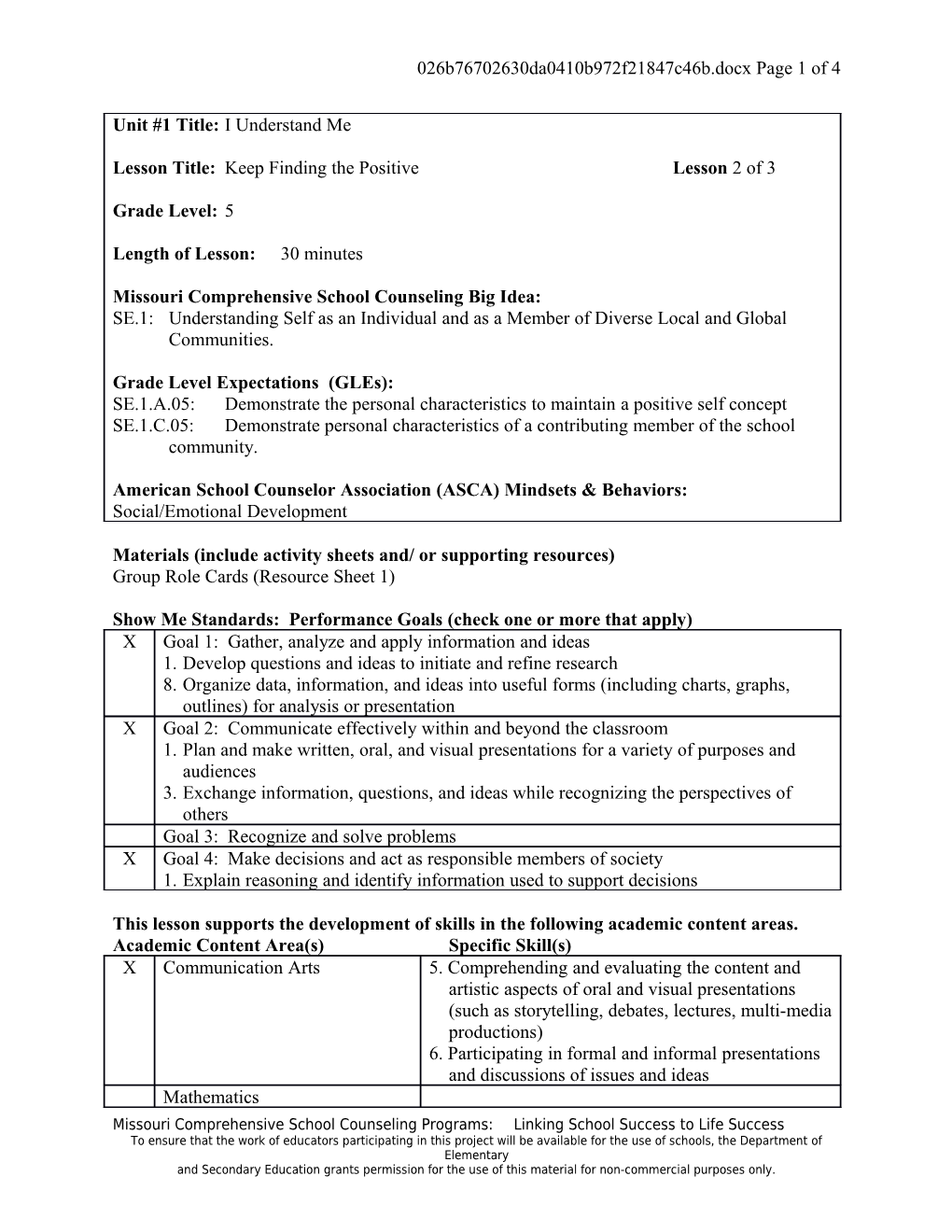 Materials (Include Activity Sheets And/ Or Supporting Resources) s5