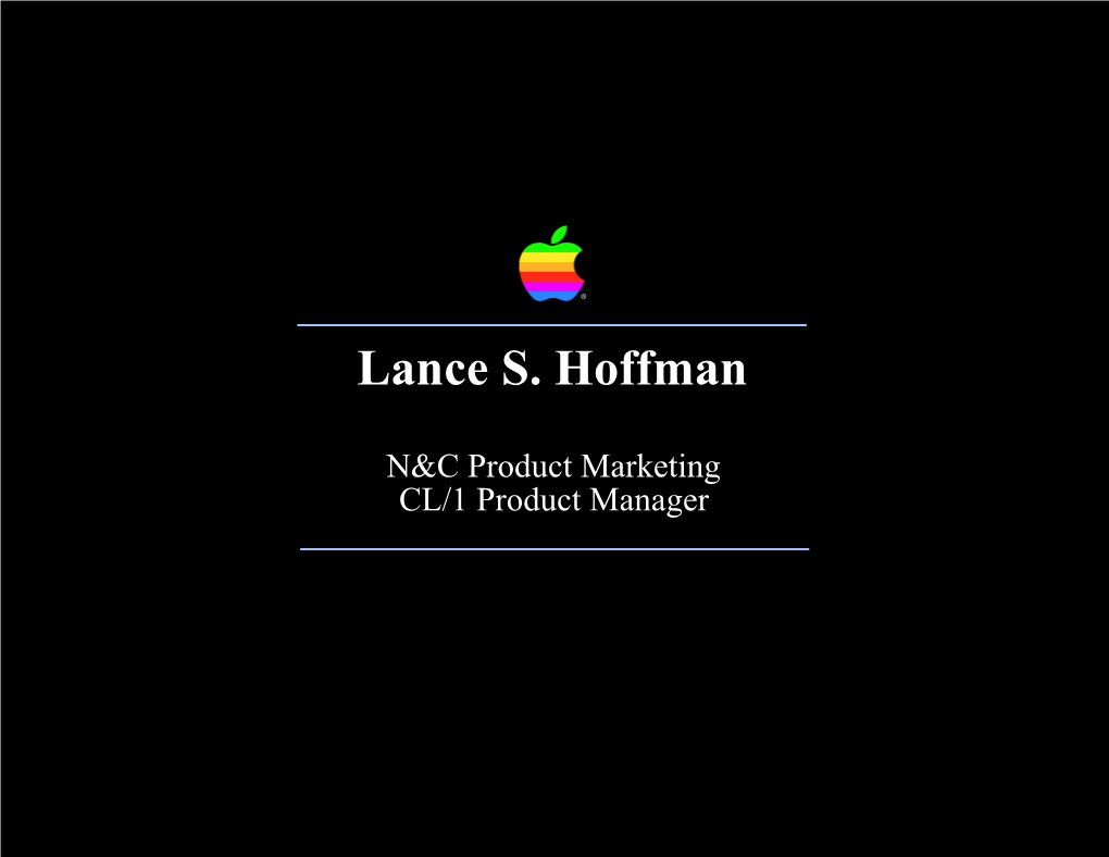 WWDC 1990: Advanced CL/1 Tips and Techniques