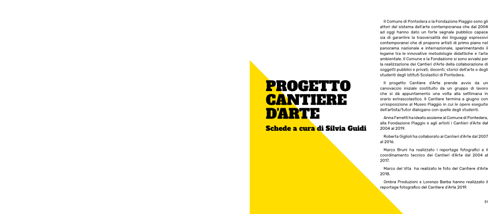 Progetto Cantiere D'arte