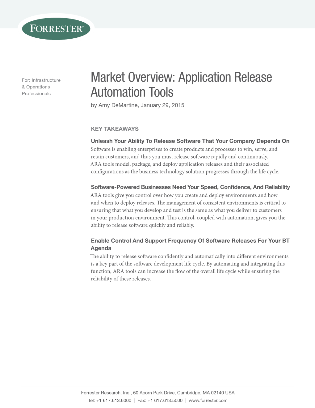 Application Release Automation Tools