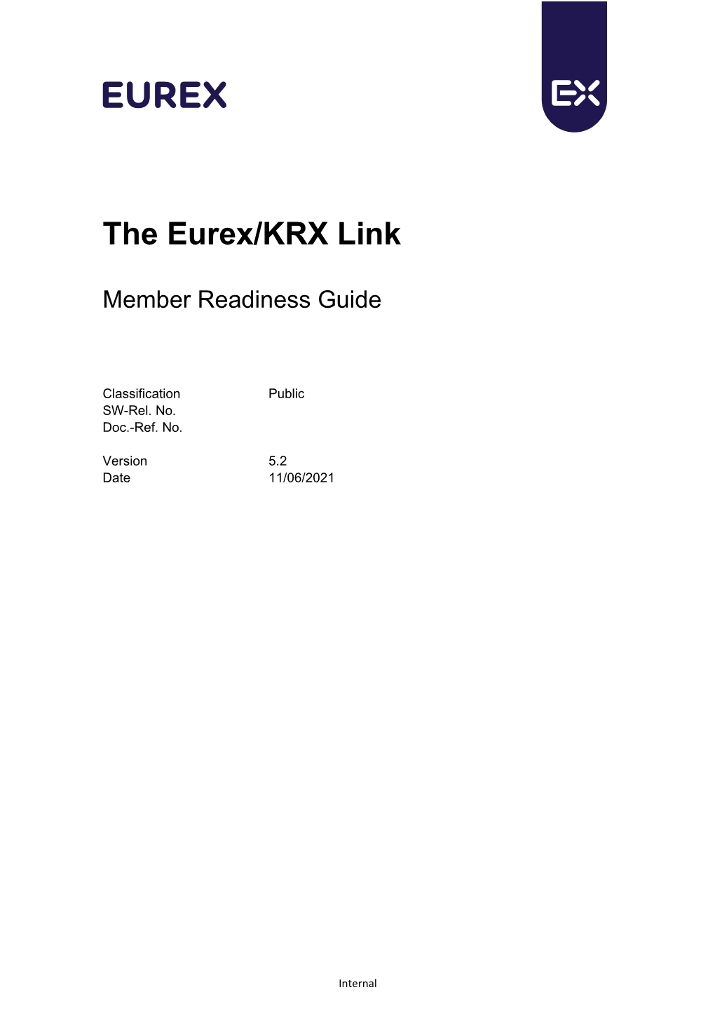 Eurex/KRX Link Member Readiness Guide