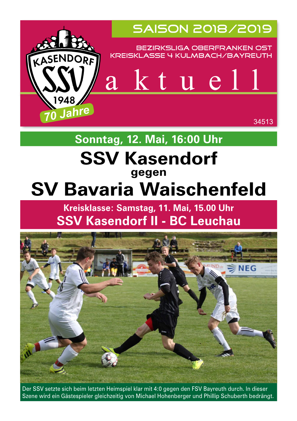 SV Bavaria Waischenfeld Kreisklasse: Samstag, 11