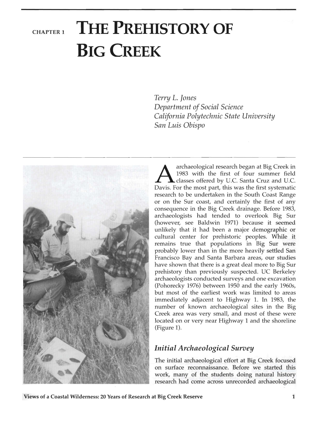 The Prehistory of Big Creek